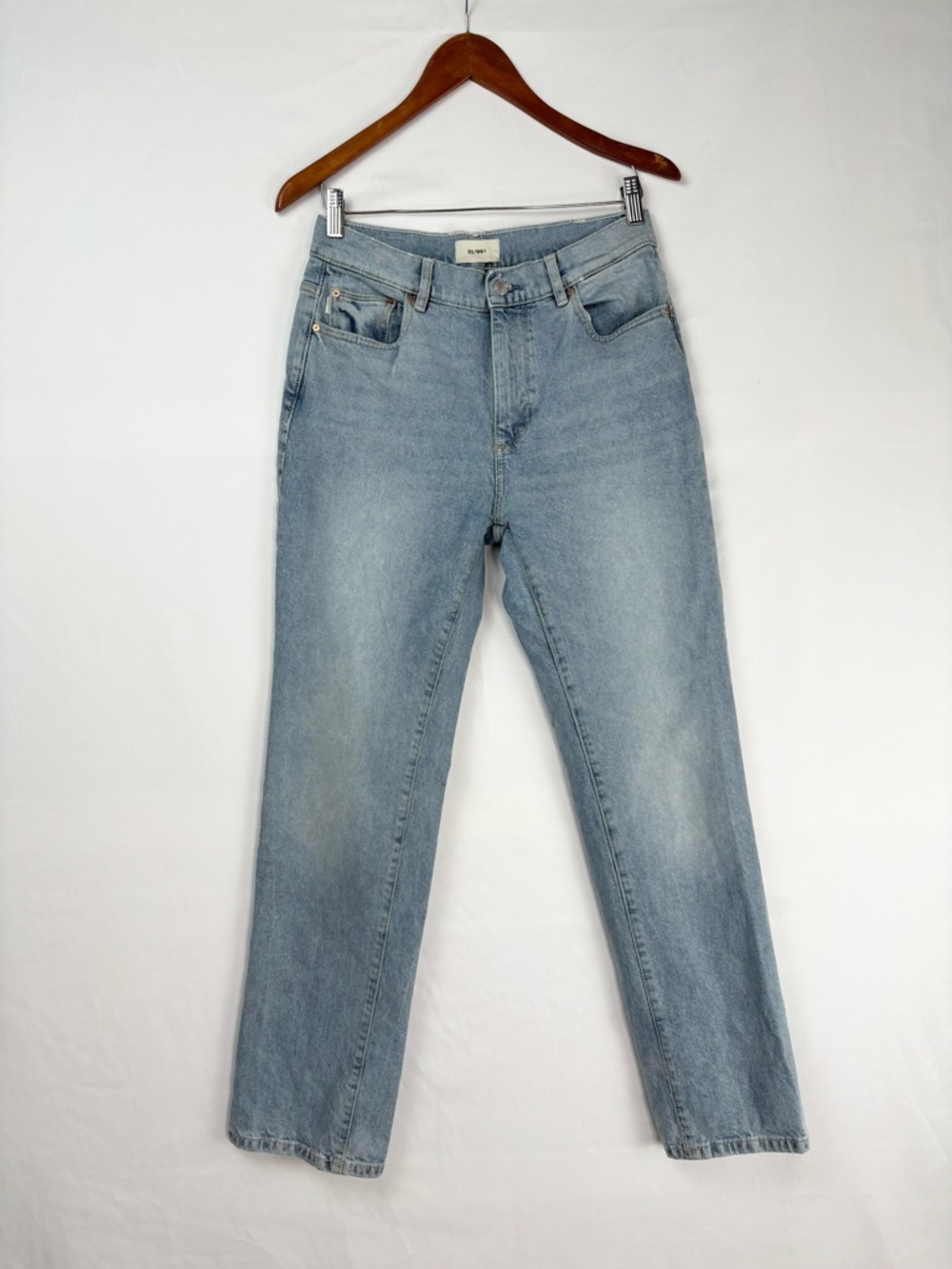 DL1961 Patti Straight High Rise Vintage Ankle Jeans Aruba Cuff Size 28